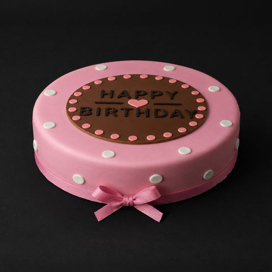 Geburtstagstorte Happy Birthday (rosa)