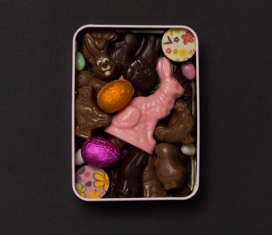 Blechdose Ostern (rosa, mittel)